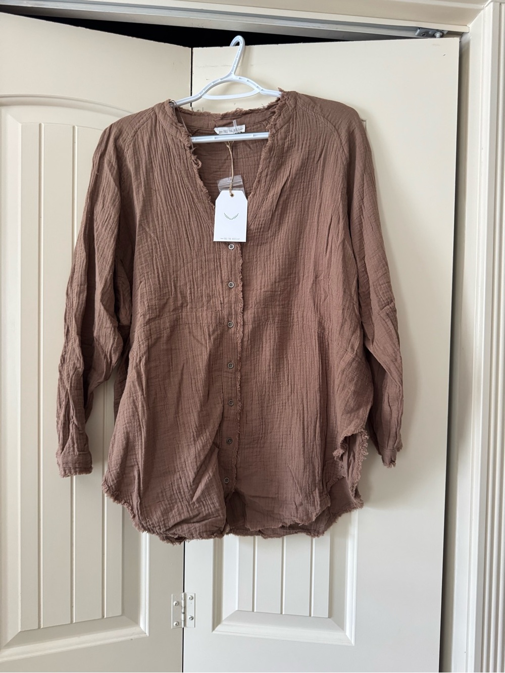 Free The Roses Button Down Tunic